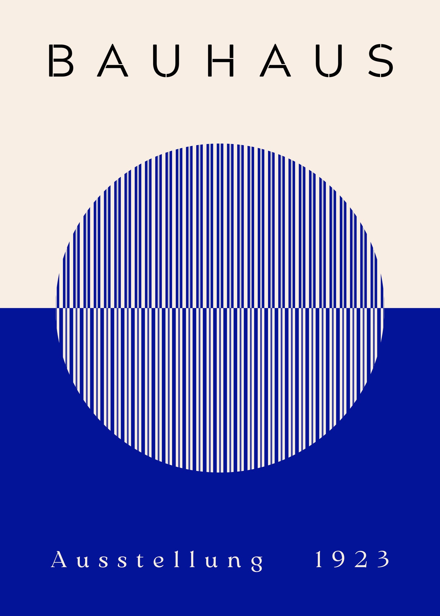 Bauhaus Blue Circle Balance