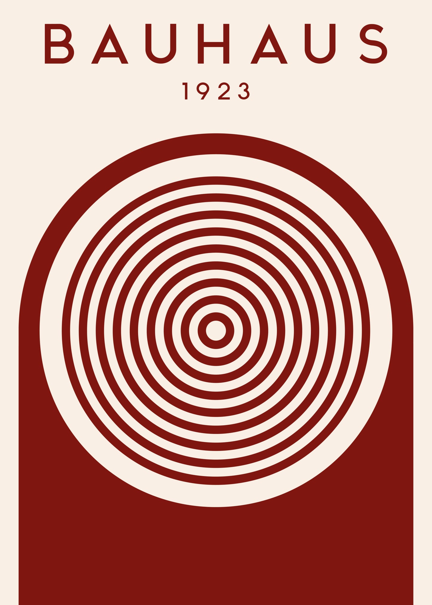 Bauhaus Red Circle Study