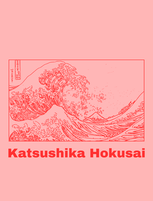 Hokusai Wave Art Print featuring the classic Japanese Great Wave off Kanagawa woodblock art