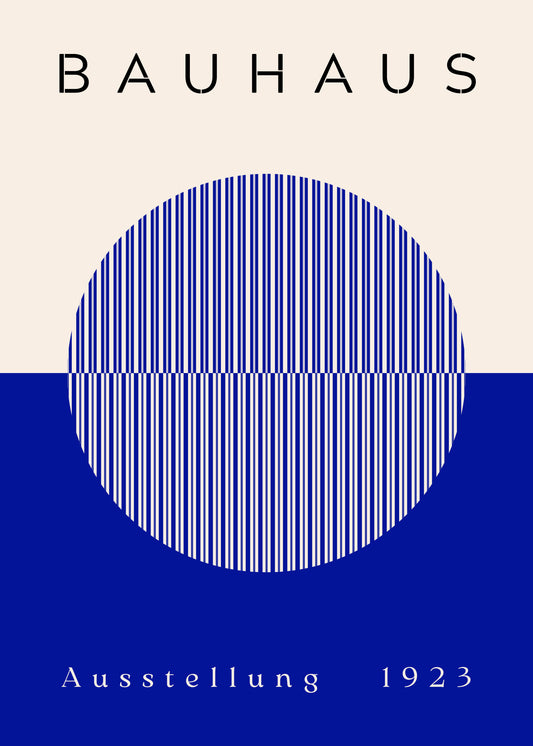 Bauhaus Blue Circle Balance