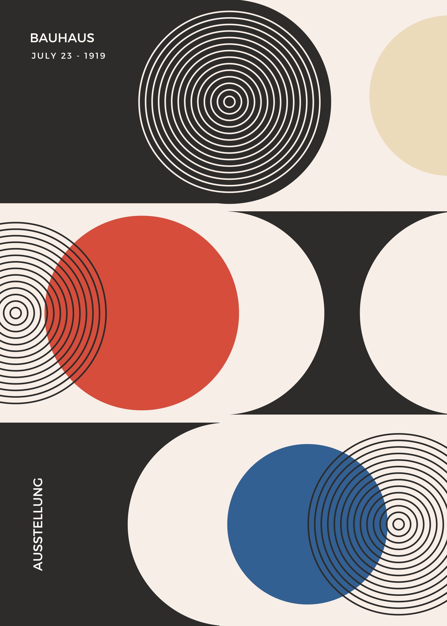 Bauhaus Layered Circle Study