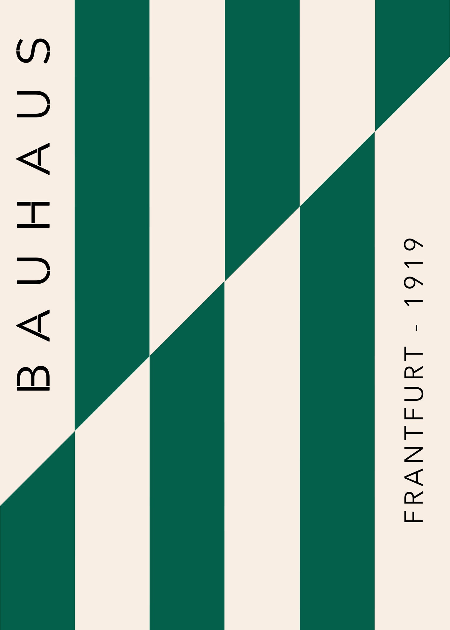 Bauhaus Green Diagonal Structure