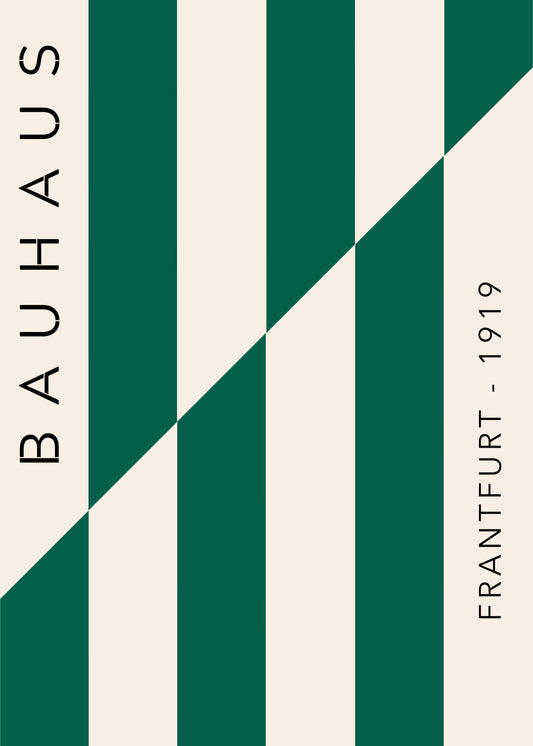 Bauhaus Green Diagonal Structure