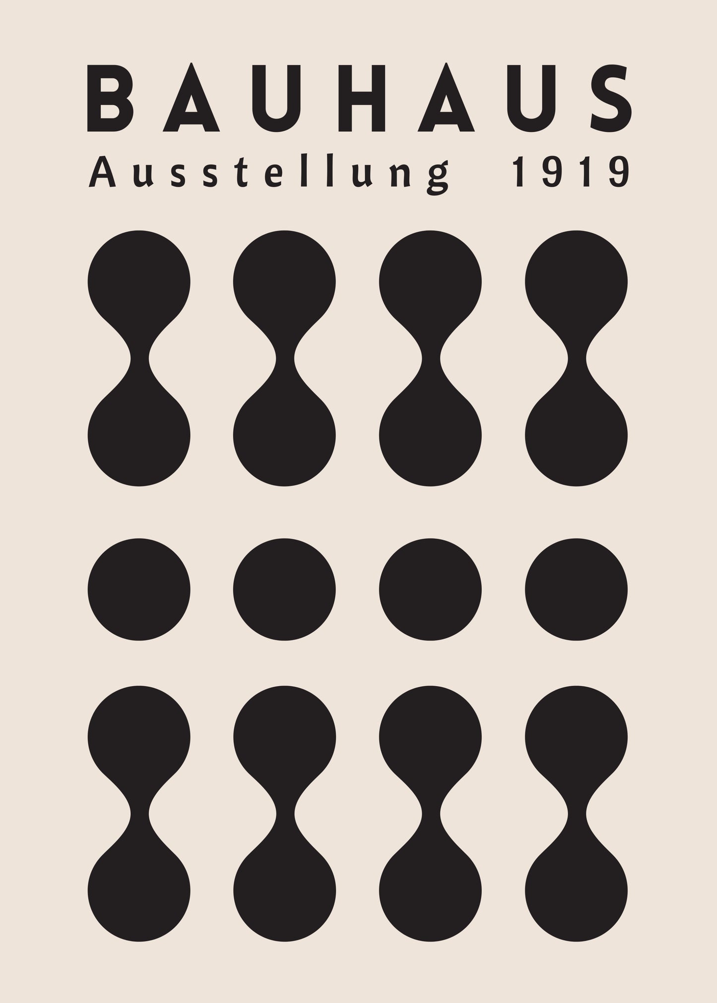Bauhaus Black Circle Rhythm