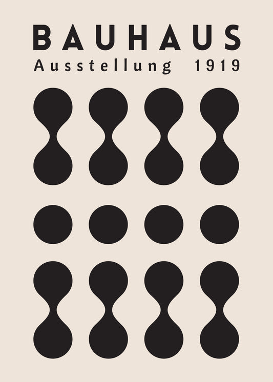 Bauhaus Black Circle Rhythm