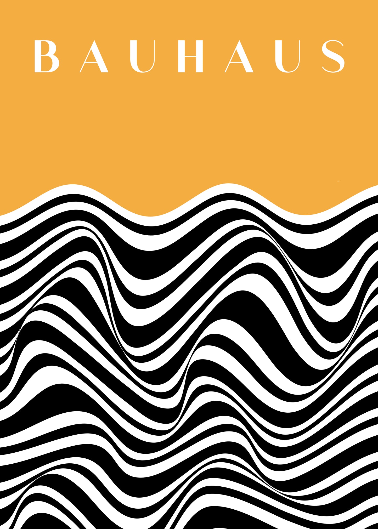 Bauhaus Black Wave Poster