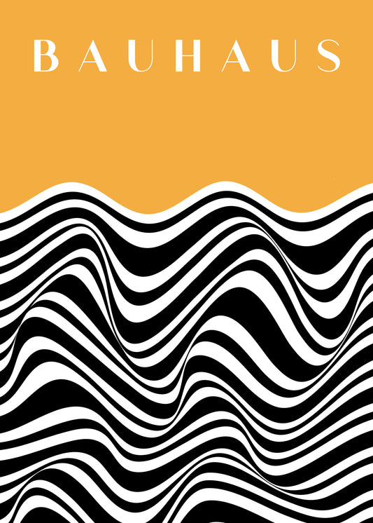 Bauhaus Black Wave Poster