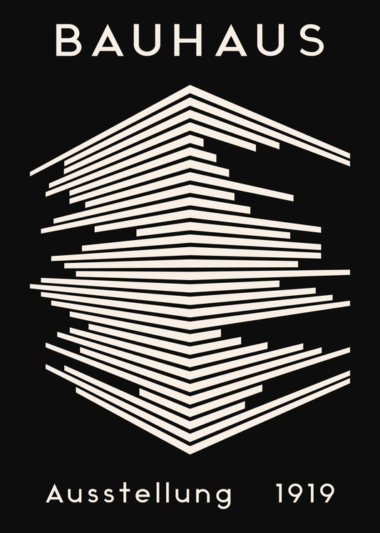 Bauhaus Black Line Structure