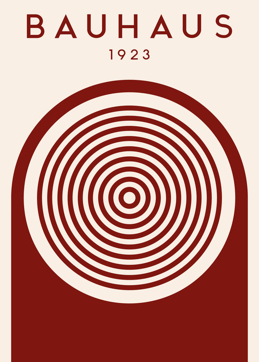 Bauhaus Red Circle Study