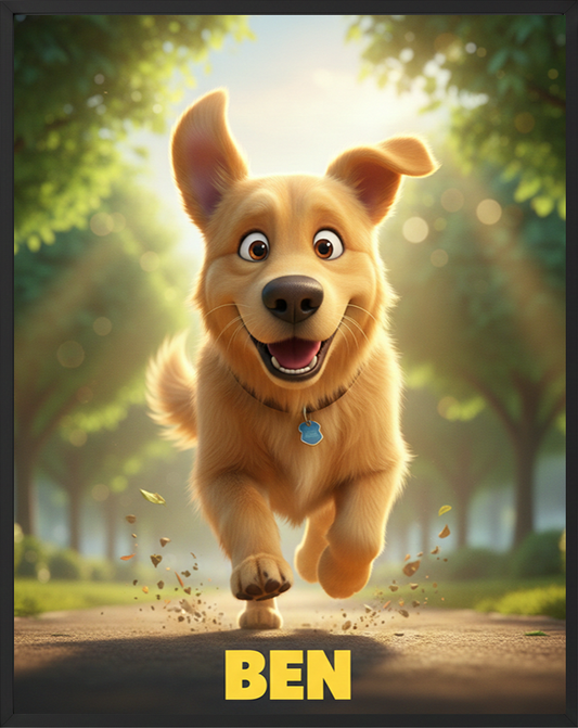 Animacinis augintinio plakatas