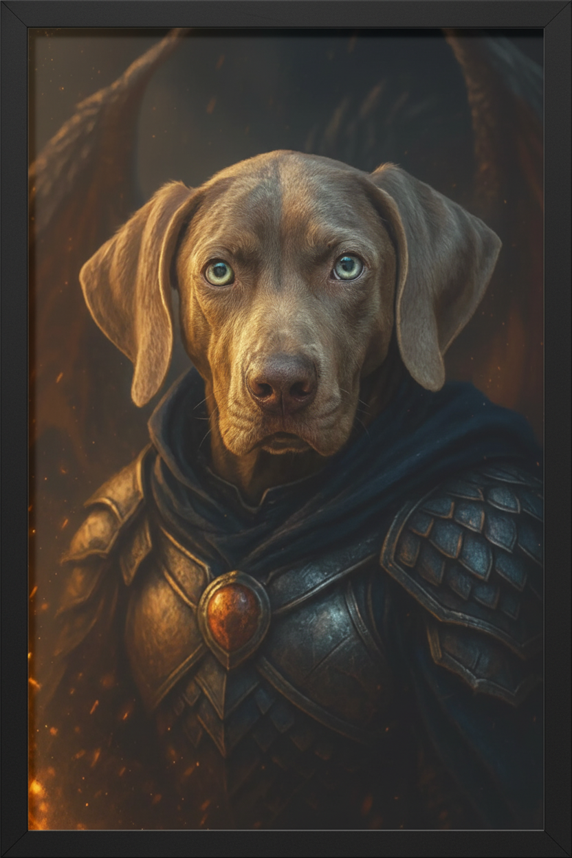 Augintinio posteris fantaziškame stiliuje