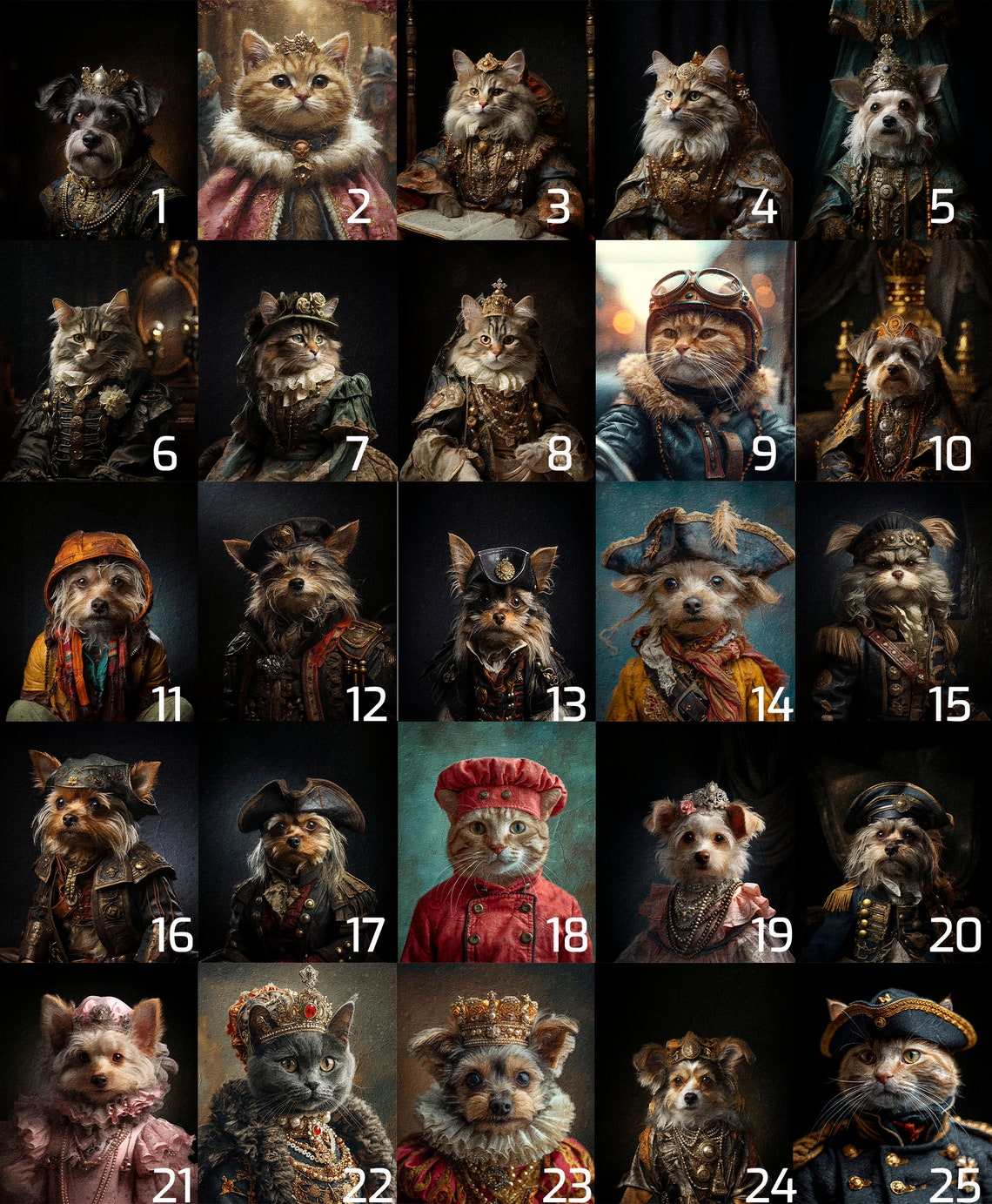 Karališkas augintinio portretas