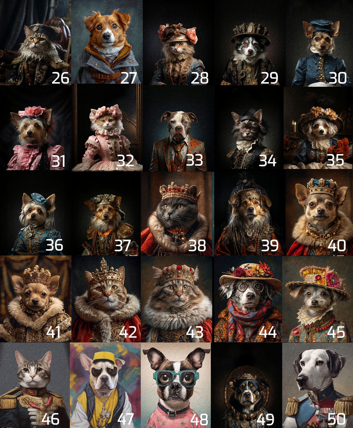 Karališkas augintinio portretas