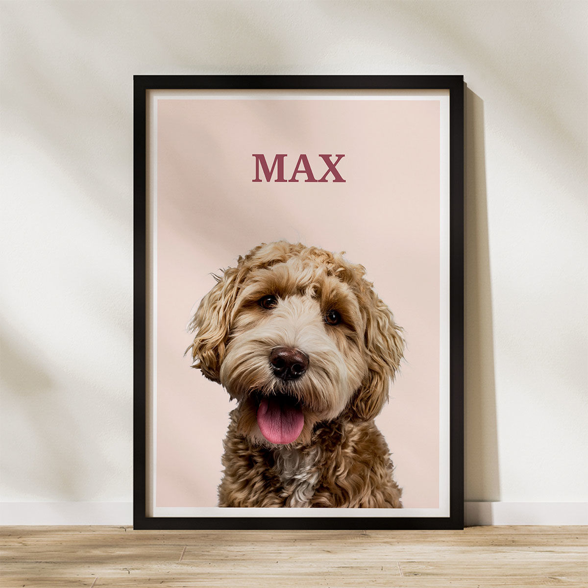 Minimalistinis augintinio plakatas